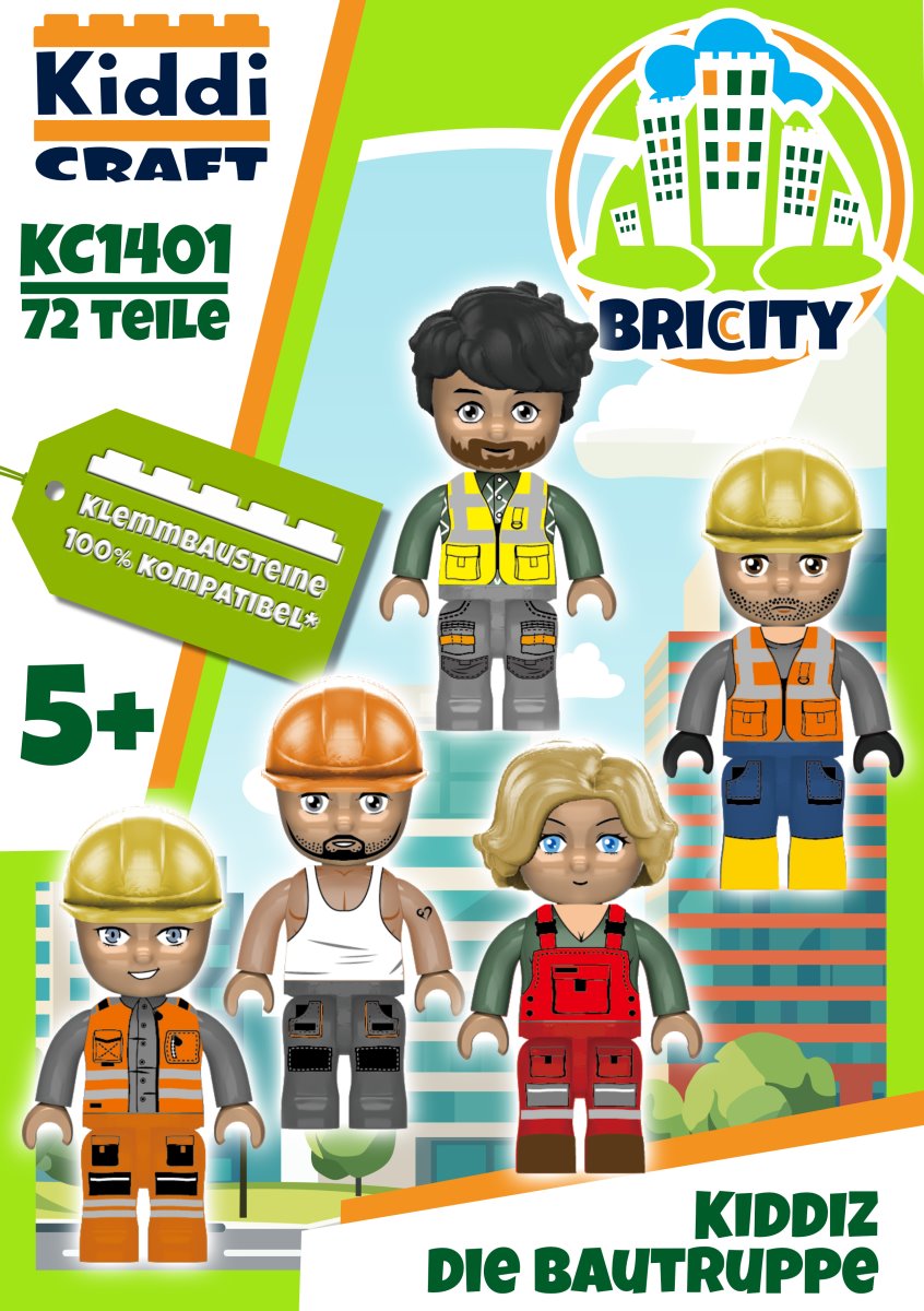 Kiddicraft KC1401 Brick City Kiddiz Pack building set KC1401